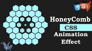 Pure CSS HoneyComb Animation Effect | Image preloader In HTML5 By Amazing Techno Tutorials