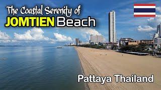 Coastal Serenity, A Drone's Eye View of Jomtien Pattaya Beach