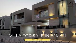 villa for sale in ajman free hold for nationalities 4 BHK furnished