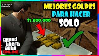 Los 3 MEJORES GOLPES para HACER SOLO en GTA 5 Online | Guía Para JUGADORES SOLITARIOS de GTA Online