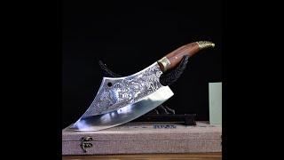 Professional Chef's Knife Stainless Steel Kitchen Knives Forged Butcher Cleaver