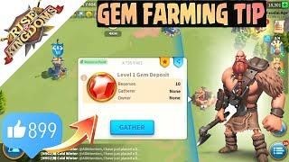 Rise of kingdoms - Gem farming | How to gather GEMS from the map