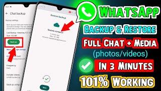 WhatsApp Chat Backup and Restore 2024 | How To Restore WhatsApp Messages On Android