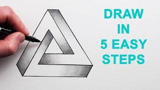 How to Draw The Impossible Triangle in 5 Easy Steps