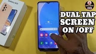 How To Double Tap on/off Screen in Samsung Galaxy A23 | Double Tap Lock Setting |