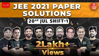 JEE Main 2021 Question Paper Solutions  [20th July Shift-1] | JEE 2021 Question Paper | Vedantu JEE