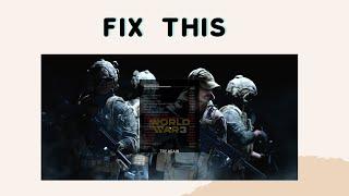 How to Fix World War 3 Fetching Data Error