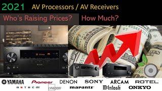 Who's Raising Prices 2021 AV Processor AV Receiver and How Much?