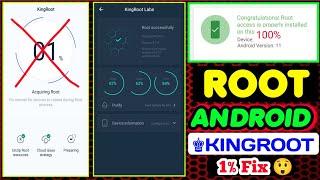 How To Root with KingRoot Any Android 2022 KingRoot is Working In Android 11 10 9 8.1 Fix 1% Problem
