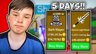 it took me 5 DAYS to get MAX EVERYTHING IN SABER SIMULATOR!!