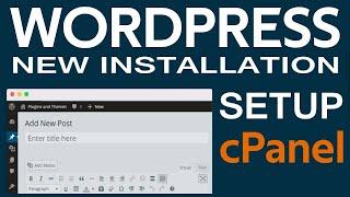 New Wordpress Installation in Godaddy Cpanel Account 2021