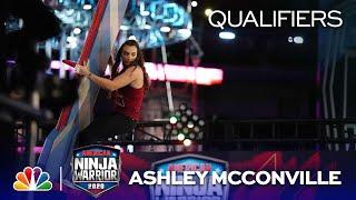 Ashley McConville Tears It Up - American Ninja Warrior Qualifiers 2020