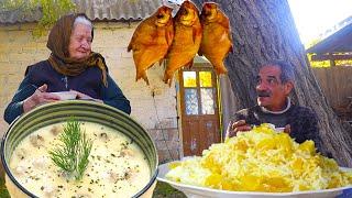 In my grandmother's garden we cooked UZBEK pilaf and QIRTO, an ancient dish of Karabakh