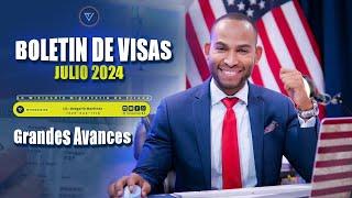 BOLETIN DE VISAS JULIO 2024: Grandes avances para todos, menos a los F2A!!