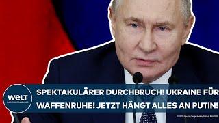 UKRAINE-KRIEG: Spektakulärer Durchbruch! Kiew für Waffenruhe! Jetzt hängt alles an Wladimir Putin!