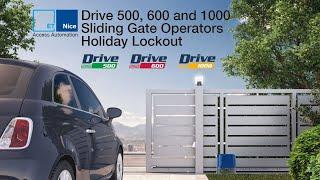 Drive 500, 600 & 1000 - The Holiday Lock-out feature