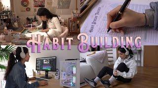 How to build Healthy & Lasting Habits  Slow & Cozy days in the Art Studio  Vlog