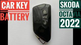 Skoda Octavia key fob battery replacement how to replace change  batterie karoq kodiaq - easy diy