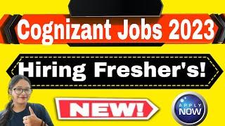 Cognizant Off Campus Drive 2023-2024 : Hiring for Freshers as Junior Data Analyst