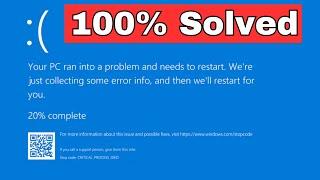 Your device ran into a problem and needs to restart - Windows 10/11/8 | Blue Screen Error