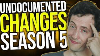 Diablo 4 - Undocumented Changes In Season 5