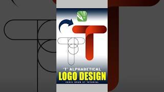 T- Alphabet Logo Design Idea #shorts #coreldrawtutorial #coreldraw #logodesign #logo #logodesigner