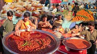 Traditional street food of Afghanistan in Ramzan | Channa chat | Kachalan | Chakni Iftar street food