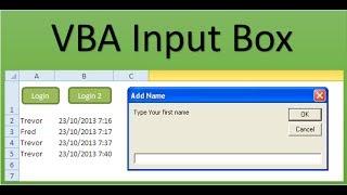 VBA for Beginners - VBA Input Box