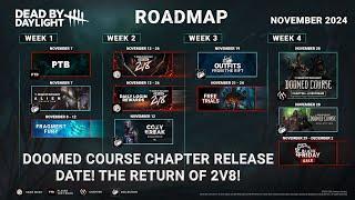 Return of 2v8! Doomed Course Chapter Release Date! November Roadmap!