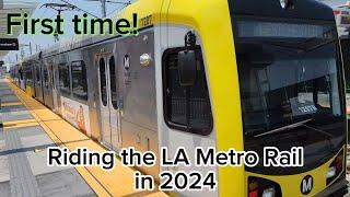 Riding the LA Metro Rail for the first time!