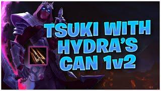 TSUKI WITH HYDRA'S CAN 1V2! S11 SMITE RANKED