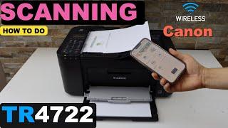 Canon Pixma TR4722 Scanning, Save As PDF/ JPG file | ADF | Scanner Glass.