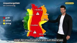 Wetter heute: Örtlich starke Gewitter mit Unwetterpotential