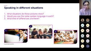 Webinars for teachers: Tips to improve your spoken English