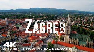 ZAGREB 2024  4K Drone Aerial 4K Relaxation Film | Hrvatska Croatia