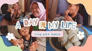 Bikin bakso dirumah| VLOG #adayinmylife #breakingnews #liburan #art #healing