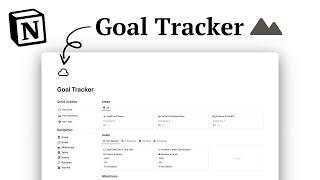 Notion Goal Tracker Template Tour