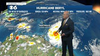 Sunday p.m. update on Beryl, now Category 4 hurricane