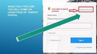 How to create parent portal account