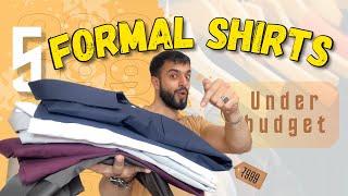 5 Formal Shirts Under Budget | Formal Wear | Office Outfits for Men | Mens Fashion