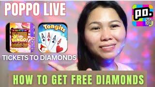 POPPO LIVE:  HOW TO GET FREE DIAMONDS PLAYING BINGO AND TONG ITS / CONVERT TICKETS TO DIAMONDS