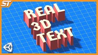 REAL 3D Text in Unity (Asset Store - Blender - 3DS Max)