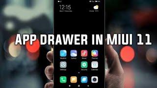 how to enable app drawer in miui 11 redmi note 4