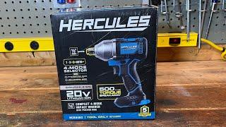 HERCULES 1/2 inch 20-volt compact impact wrench - unboxing