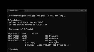 Command Prompt AI - Bilder bearbeiten mit Imagemagick