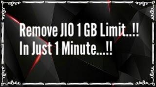 Reliance Jio Remove 1 GB Daily Limit 2017