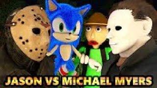 JASON vs MICHAEL MYERS & SONIC.EXE BALDI HALLOWEEN CHALLENGE! (official) Minecraft Animation