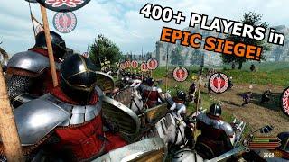 400+ PLAYERS in MASSIVE Siege in MMORPG Mod | Persistent Empires Mount & Blade 2 Bannerlord