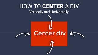 How to Center a Div using HTML & CSS