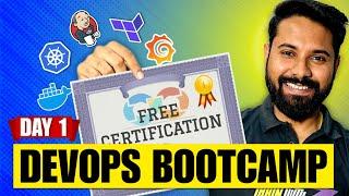 FREE DevOps Bootcamp | LIVE Open-source Project | Get Certificate (Hindi)